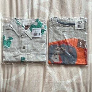 Tea Collection Kids shirts orangutan and lion size 10 kids